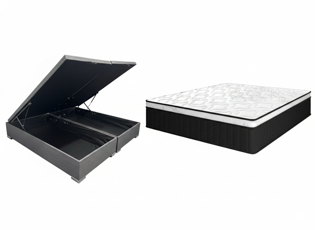 Imagen de Conjunto  sommier baulera Grand Tech Pocket 28cmx1,58x1,98m