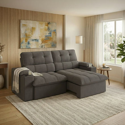 Imagen de Sillón Reclinable Liverpool Gris 2,40m