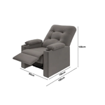 Imagen de Poltrona reclinable Coimbra gris