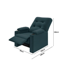 Imagen de Poltrona reclinable Coimbra petróleo