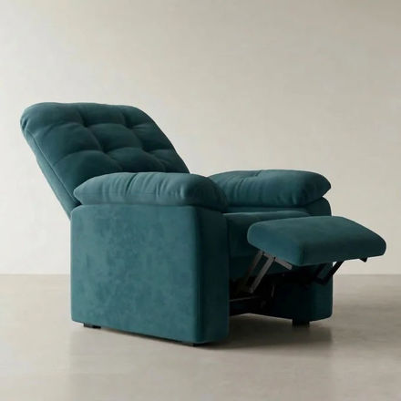 Imagen de Poltrona reclinable Estoril petróleo