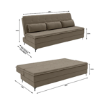 Imagen de Sillón cama Malu capuccino