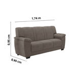 Imagen de Sillón Roma 3 cuerpos capuccino