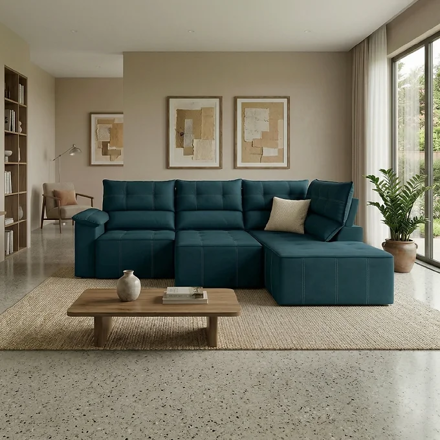 Imagen de Juego de sillones Santorini petróleo