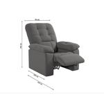 Imagen de Poltrona reclinable Estoril gris