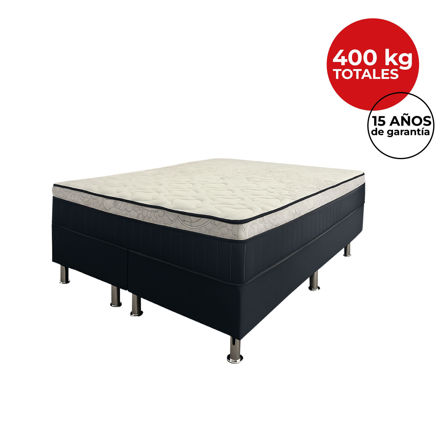 Imagen de Conjunto sommier Box Grand Tech Pocket 28cmx1,10x1,88m