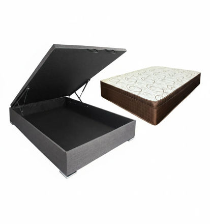 Imagen de Conjunto  sommier baulera  Dreemy Ultra D33 EPS BR/MR 25cmx1,88x0,88m