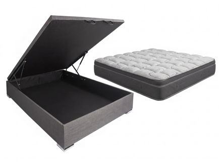 Imagen de Conjunto Sommier APL Bral Baúlera 1,88 x 1,10