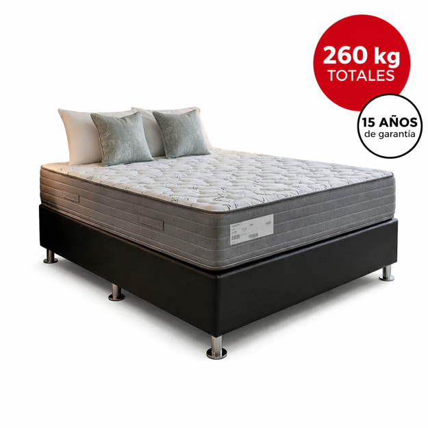 Imagen de Conjunto Sommier APL Bral box 1,88 x 1,38
