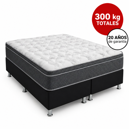 Imagen de Conjunto sommier Box Apolo D45 25cmx1,98x1,78m