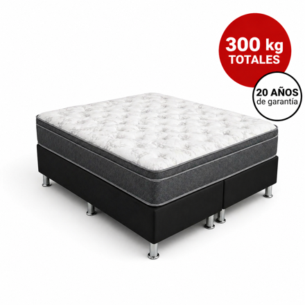 Imagen de Conjunto sommier Box Apolo D45 25cmx1,98x1,58m