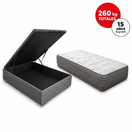 Imagen de Conjunto sommier baulera APL Bral 1,88x0,78