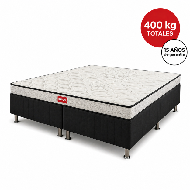 Imagen de Conjunto sommier Box Grand Tech Higth Stell EPS 28cmx1,98x1,78m
