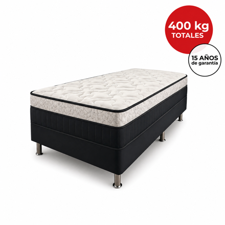 Imagen de Conjunto sommier Box Grand Tech High Stell EPS 28cmx1,38x1,88m