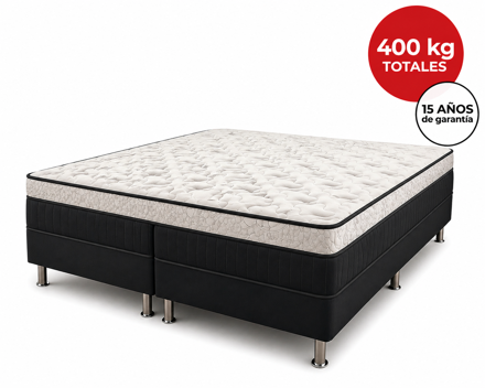 Imagen de Conjunto sommier Box Grand Tech Pocket 28cmx1,58x1,98m