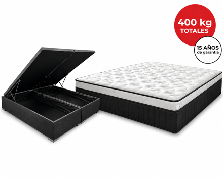 Imagen de Conjunto  sommier baulera Grand Tech Higth Stell EPS 28cmx2,03x1,93m