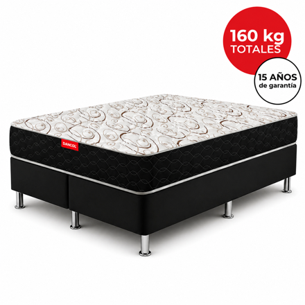 Imagen de Conjunto sommier Box Atlanta Pro Black ME ESP 22cmx1,98x1,58m