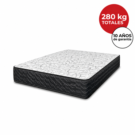 Imagen de Colchón Atlanta Pro Black ME EPS 2 Plazas 1,88 x 1,38 22cm Resorte