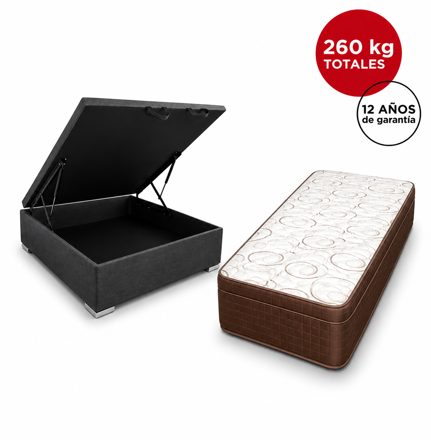 Imagen de Conjunto  sommier baulera  Dreemy Ultra D33 EPS BR/MR 25cmx1,88x1,10m