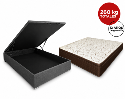 Imagen de Conjunto  sommier baulera Dreemy Ultra D33 EPS BR/MR 25cmx1,88x1,38m