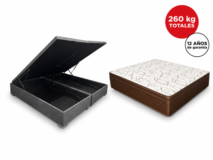 Imagen de Conjunto  sommier baulera Dreemy Ultra D33 EPS BR/MR 25cmx1,98x1,58m