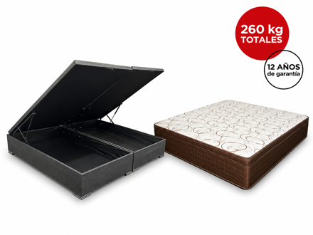 Imagen de Conjunto  sommier baulera Dreemy Ultra D33 EPS BR/MR 25cmx1,98x1,78m