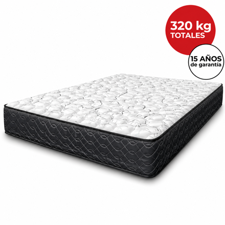 Imagen de Colchón Atlanta Pro Black ME EPS Extra King 2,03 x 1,93 22cm Espuma
