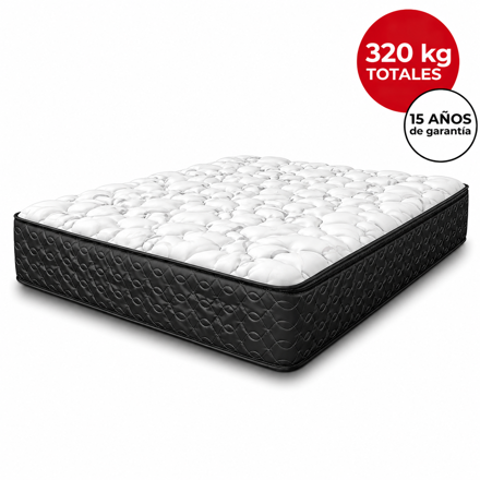 Imagen de Colchón Atlanta Pro Black ME EPS 2 Plazas 1,88 x 1,38 22cm Resorte