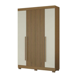 Imagen de Ropero Placard 4 Puertas 2 Cajones Ripado 2.35m Alto Dancol