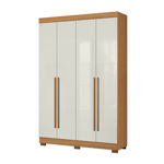 Imagen de Ropero Placard 4 Puertas 2 Cajones Ripado 2.35m Alto Dancol