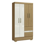 Imagen de Ropero Placard 4 Puertas 2 Cajones 1 Metro Dormitorio Dancol