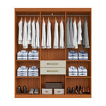 Imagen de Ropero Placard 7 Puertas 2 Cajones 1.56m Dormitorio Dancol