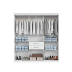 Imagen de Ropero Placard 7 Puertas 2 Cajones 1.56m Dormitorio Dancol