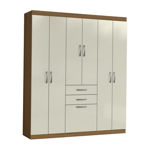 Imagen de Ropero Placard 7 Puertas 2 Cajones 1.56m Dormitorio Dancol