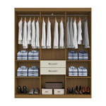 Imagen de Ropero Placard 7 Puertas 2 Cajones 1.56m Dormitorio Dancol