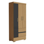 Imagen de Ropero Placard 3 Puertas 2 Cajones 76cm Chico Dancol