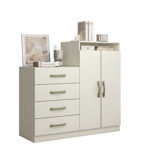 Imagen de Comoda Cajonera 4 Cajones 2 Puertas Dormitorio Grande Dancol