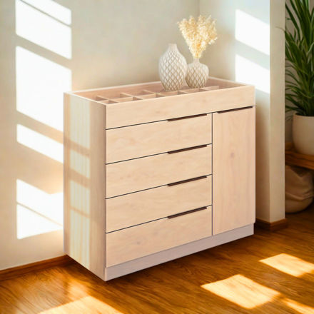 Imagen de Comoda Cajonera 5 Cajones Organizador Joyero 1.10m Dancol
