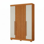 Imagen de Ropero Placard 4 Puertas 2 Cajones Ripado 2.35m Alto Dancol