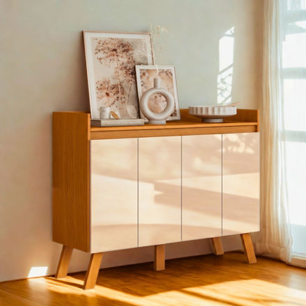 Imagen de Aparador Bargueño 4 Puertas Living Mueble Comedor Dancol