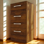 Imagen de Comoda Cajonera 4 Cajones Dormitorio 46cm Madera Mdp Dancol