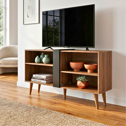 Imagen de Rack Mueble Para Tv Hasta 43 Pulgadas Living Madera Dancol
