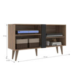 Imagen de Rack Mueble Para Tv Hasta 43 Pulgadas Living Madera Dancol