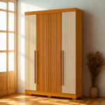Imagen de Ropero Placard 4 Puertas 2 Cajones Ripado 2.35m Alto Dancol