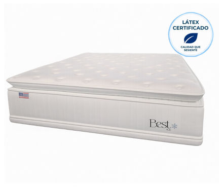 Imagen de Colchon 2 Plazas 138x188 34cm Alto Best Latex Premium Dancol