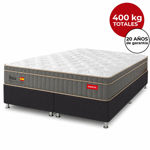 Imagen de Sommier 2 Plazas Con Box New Ibiza Resortes Pocket