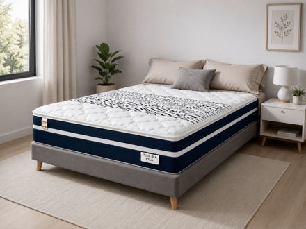 Imagen de Colchon 2 Plazas Resortes 138x188 22cm Smart Stilo Dancol