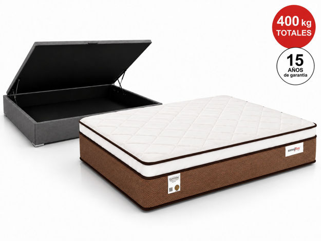 Imagen de Conjunto Baulera Smart Flex Queen 30cm
