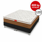 Imagen de Sommier 2 Plazas Con Box Climate Resortes Pocket Deluxe