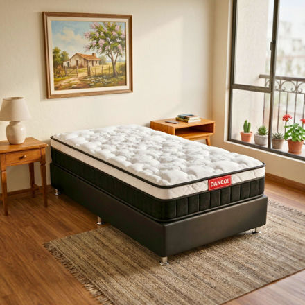 Imagen de Conjunto Sommier Grand Tech 1 Plaza 28cm